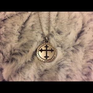 Brighton Silver Cross Necklace